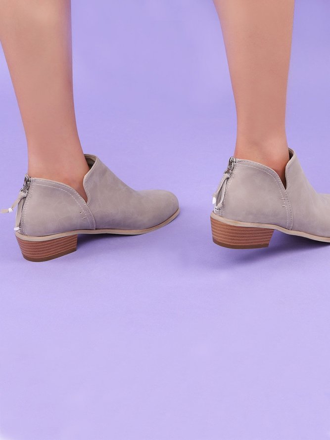 Chunky Heel Short Boots Female Non-slip Cute Bootie